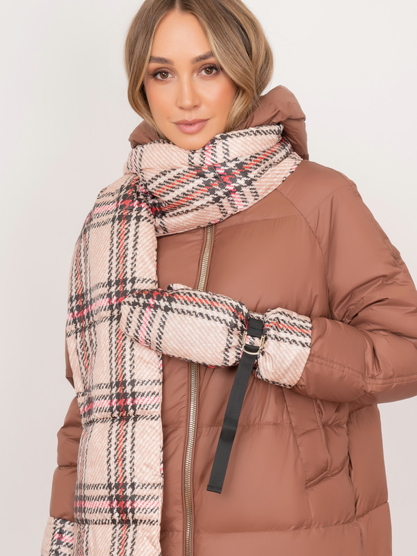 Э3348-223/м/22-02 Пальто утепленное в комплекте с рукавицами Franco Vello