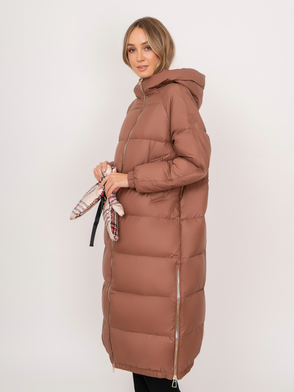 Э3348-223/м/22-02 Пальто утепленное в комплекте с рукавицами Franco Vello