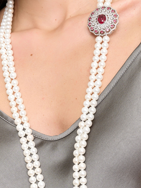 Э371526/24-02 Колье Выход в свет Ярославна