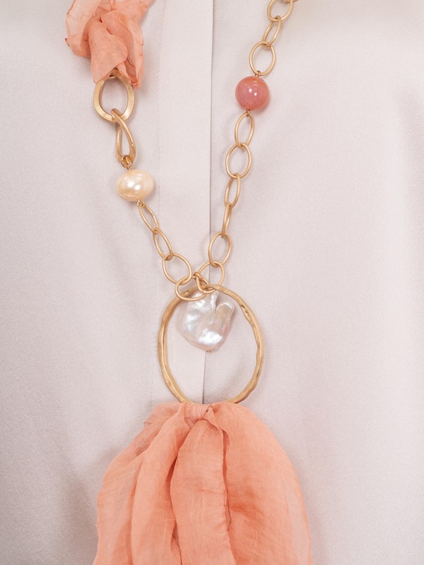 345800/21-02 Колье-кулон Мегаполис Ярославна