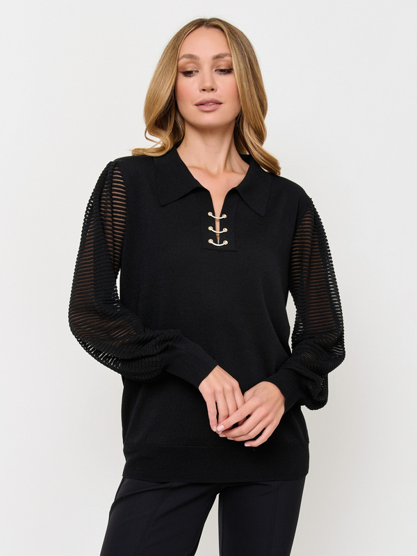 Э5731-225/м/24-02 Джемпер (с воротом поло) Franco Vello