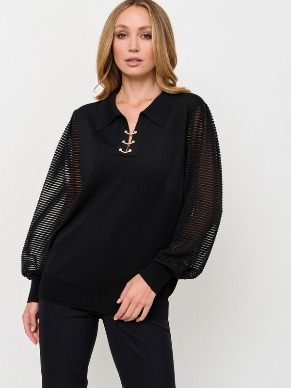 Э5731-225/м/24-02 Джемпер (с воротом поло) Franco Vello