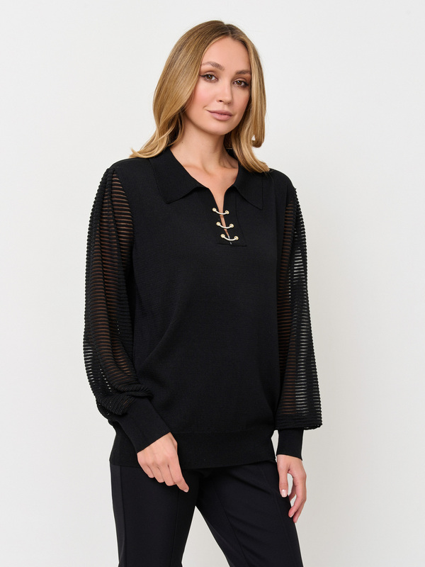 Э5731-225/м/24-02 Джемпер (с воротом поло) Franco Vello