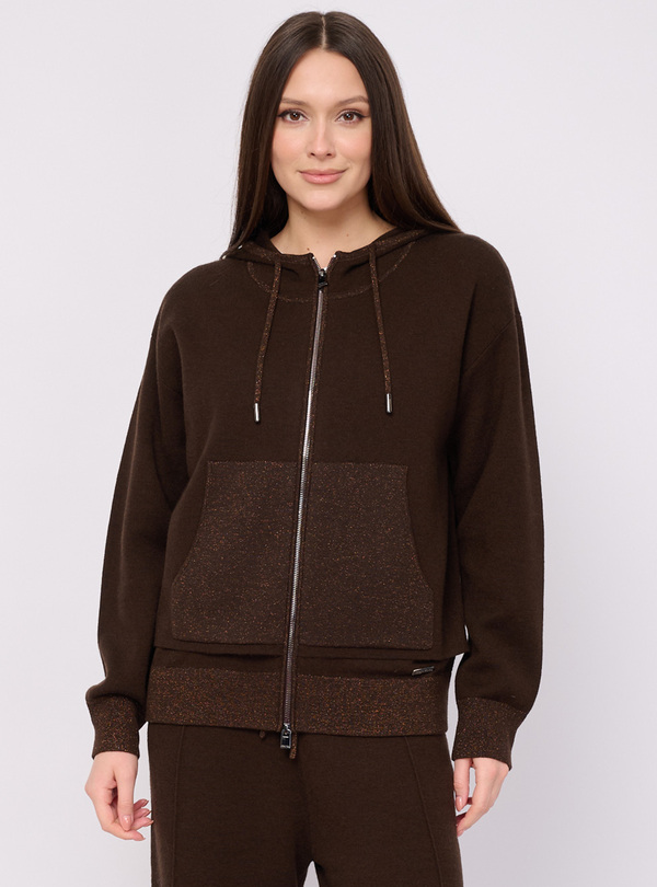 5043-227/26-02 Жакет вязаный на молнии Franco Vello