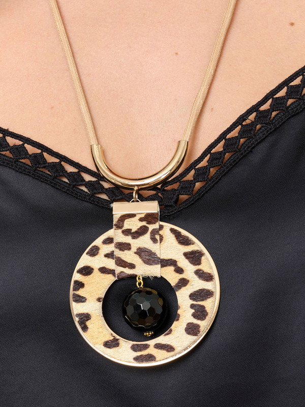 Э335696/24-02 Колье-кулон Мегаполис Ярославна