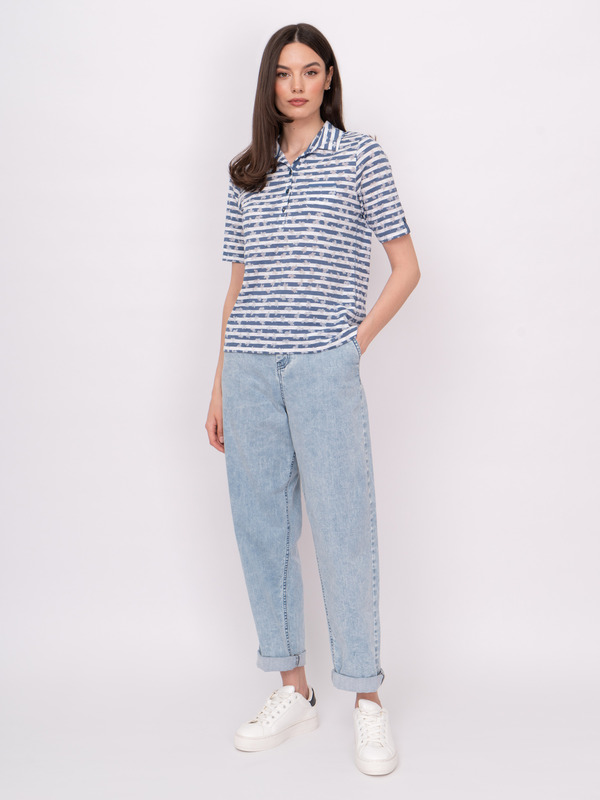 Э121361/22-01 Пуловер (с воротом поло) Rabe