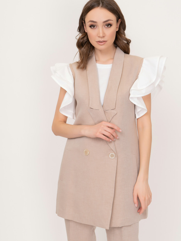 Э21FE9198TREARMA/21-01 Жакет (без рукавов) Beatrice