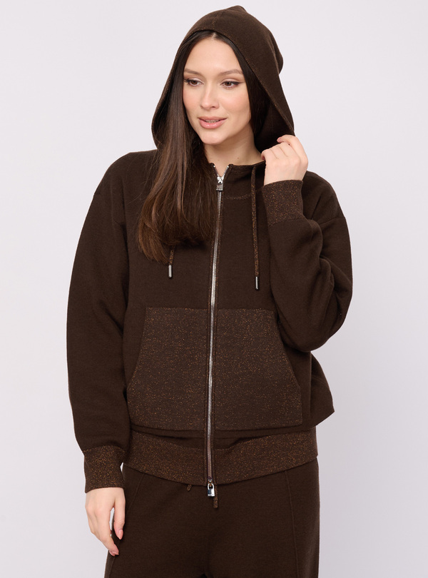 5043-227/26-02 Жакет вязаный на молнии Franco Vello